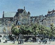 Claude Monet Germain lAuxerrois Spain oil painting artist